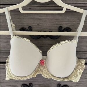 Victoria's Secret Dream Angels Demi Bra Yellow Lined Classic Coverage La…